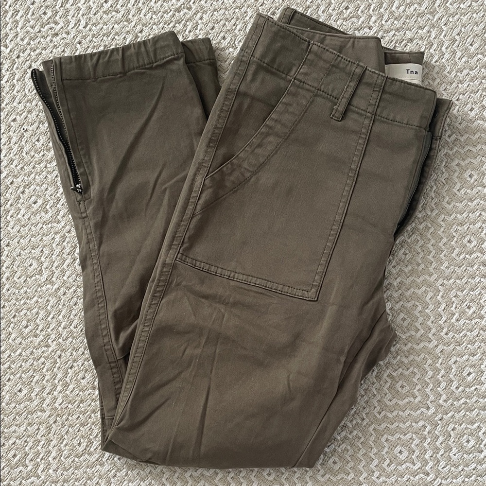 TNA Olive Green Utility Joggers